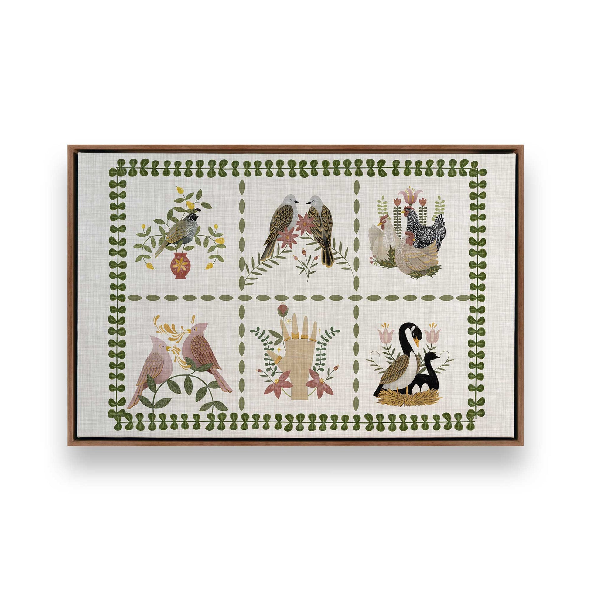 [Color:Walnut], Picture of art in a Walnut frame