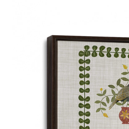 [Color:Espresso], Picture of art in a Espresso frame at an angle