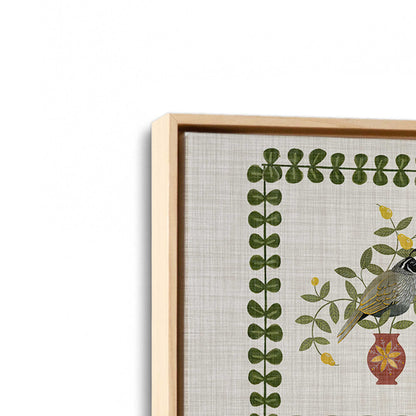 [Color:American Maple], Picture of art in a American Maple frame at an angle