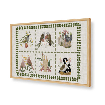 [Color:American Maple], Picture of art in a American Maple frame of the corner