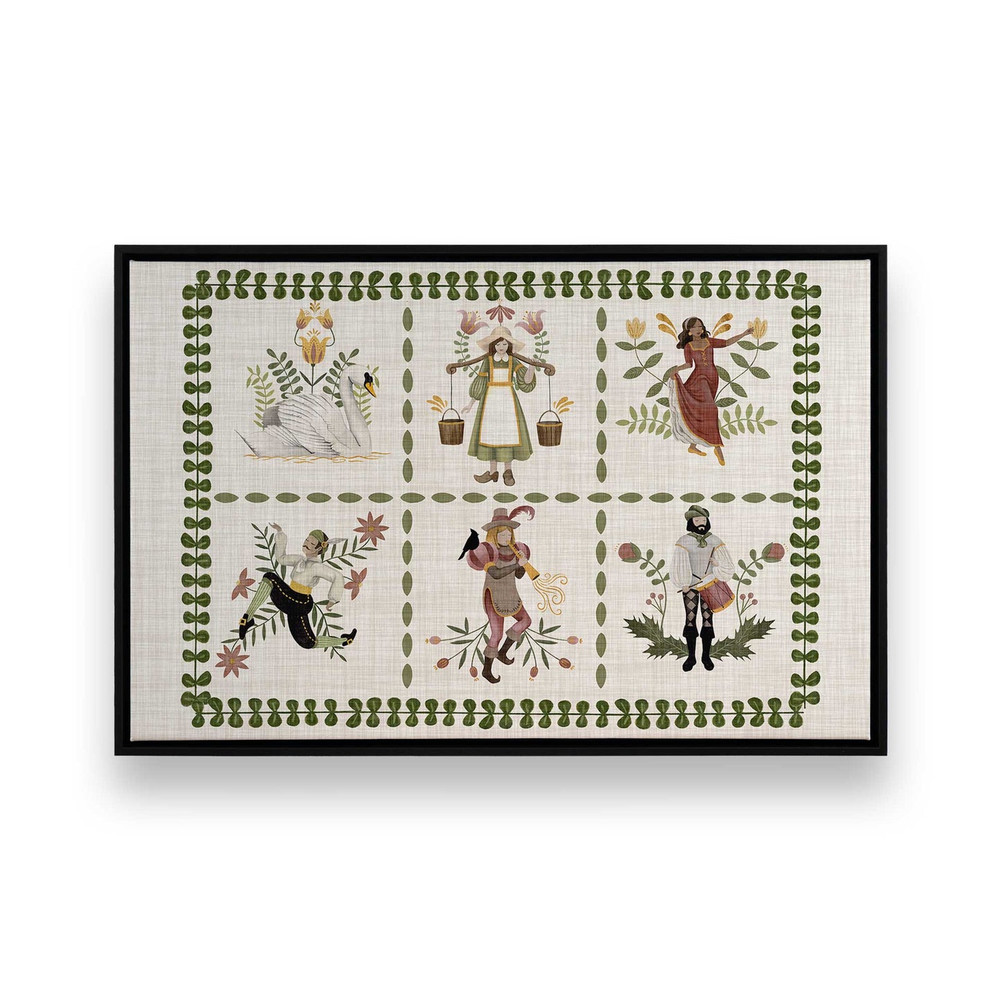 [Color:Satin Black], Picture of art in a Satin Black frame