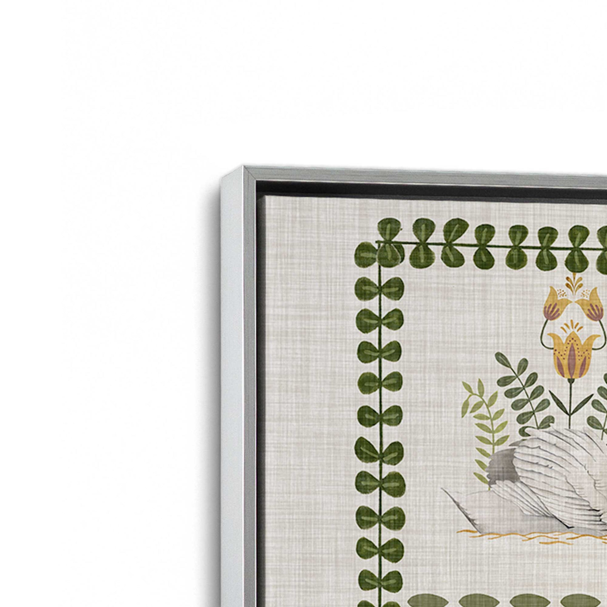 [Color:Polished Chrome], Picture of art in a Polished Chrome frame at an angle