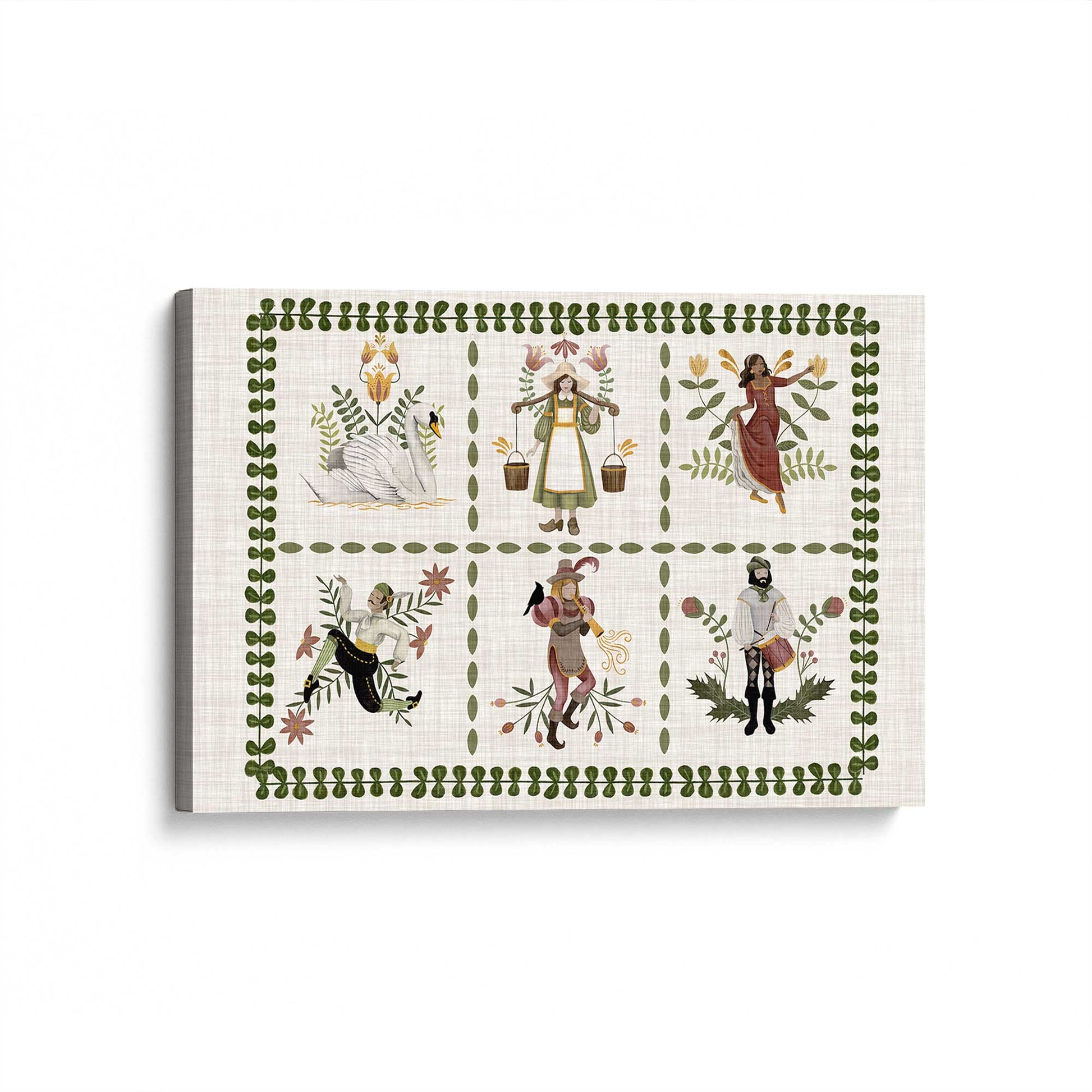 [Color:Stretched Canvas], Picture of art at an angle