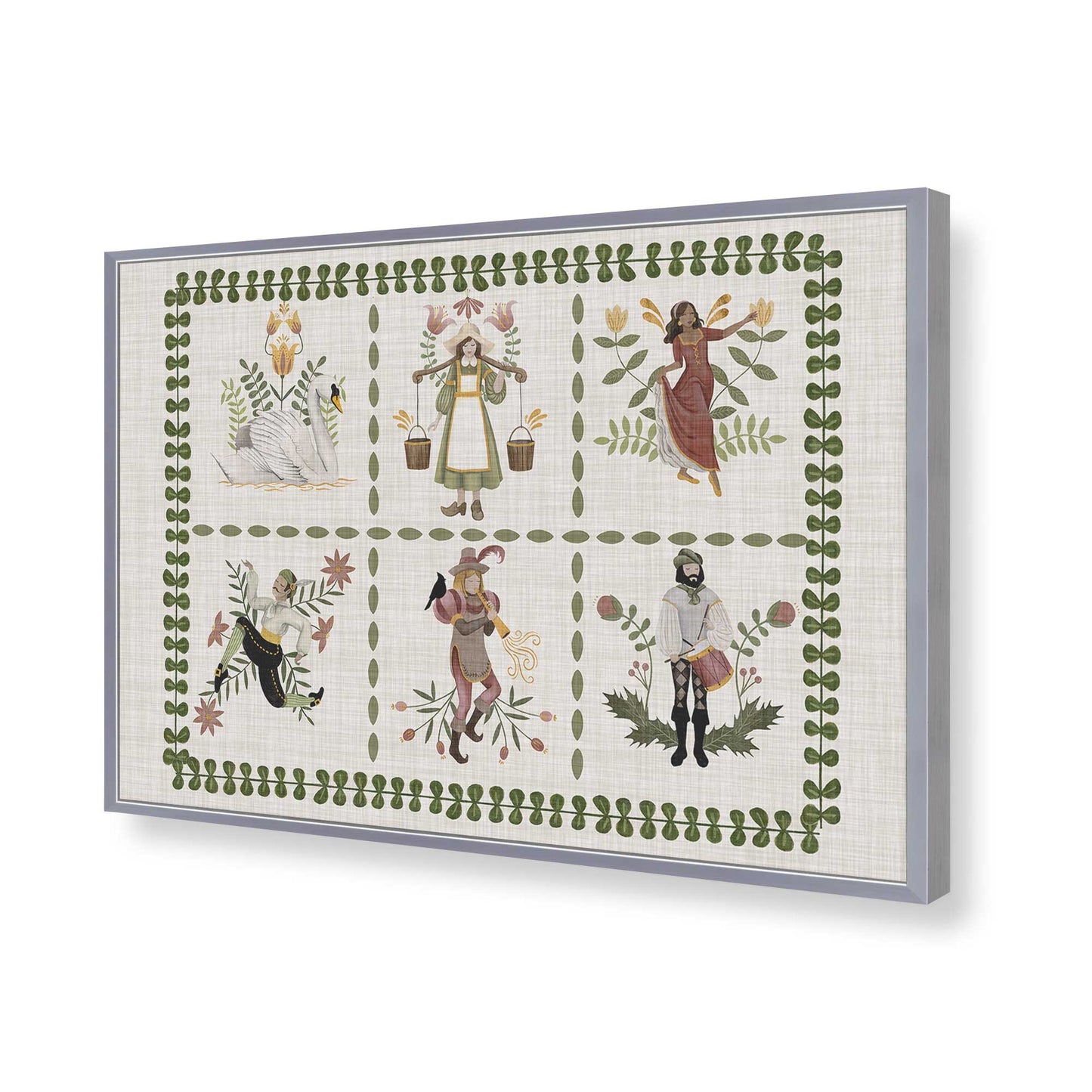 [Color:Polished Chrome], Picture of art in a Polished Chrome frame of the corner