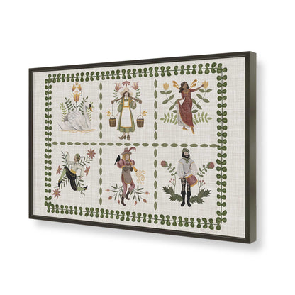 [Color:Satin Black], Picture of art in a Satin Black frame of the corner