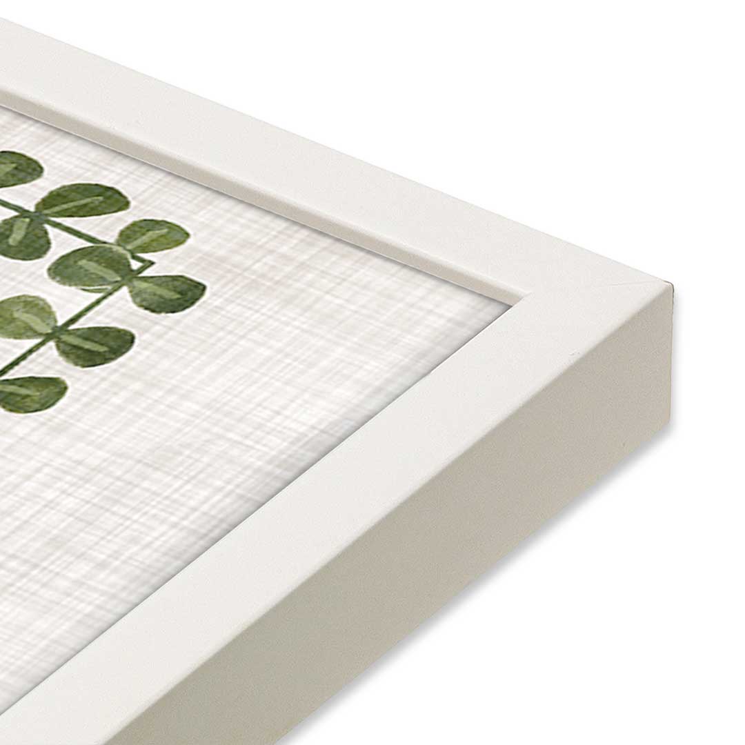 [Color:Opaque White], Picture of art in a Opaque White frame at an angle