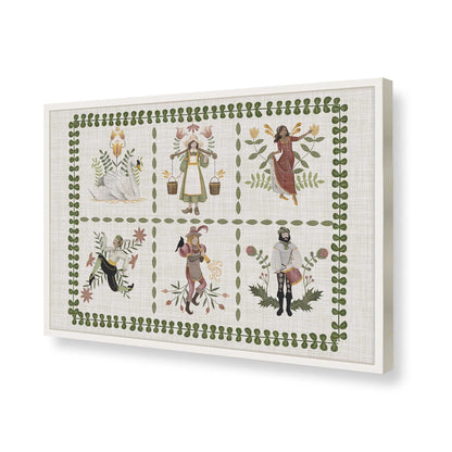 [Color:Opaque White], Picture of art in a Opaque White frame of the corner