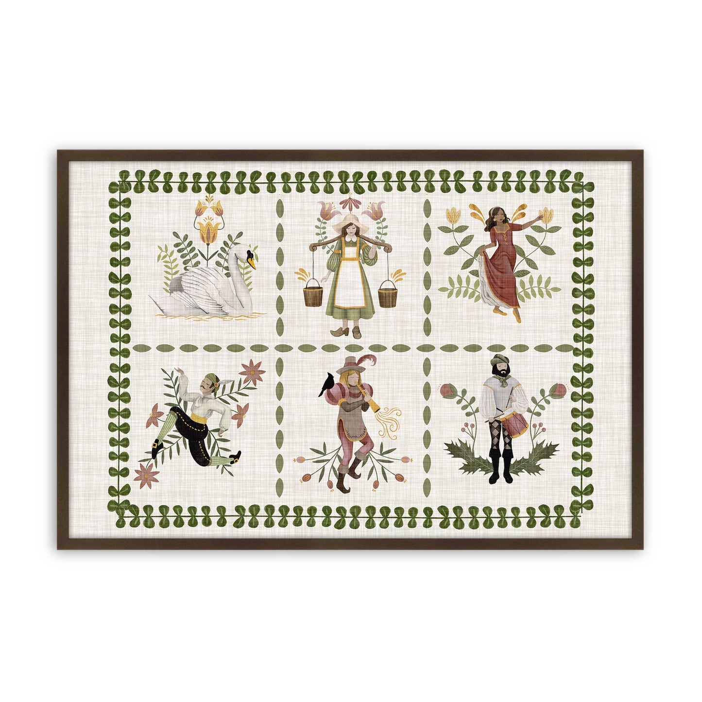 [Color:Belvinder Brown], Picture of art in a Belvinder Brown frame