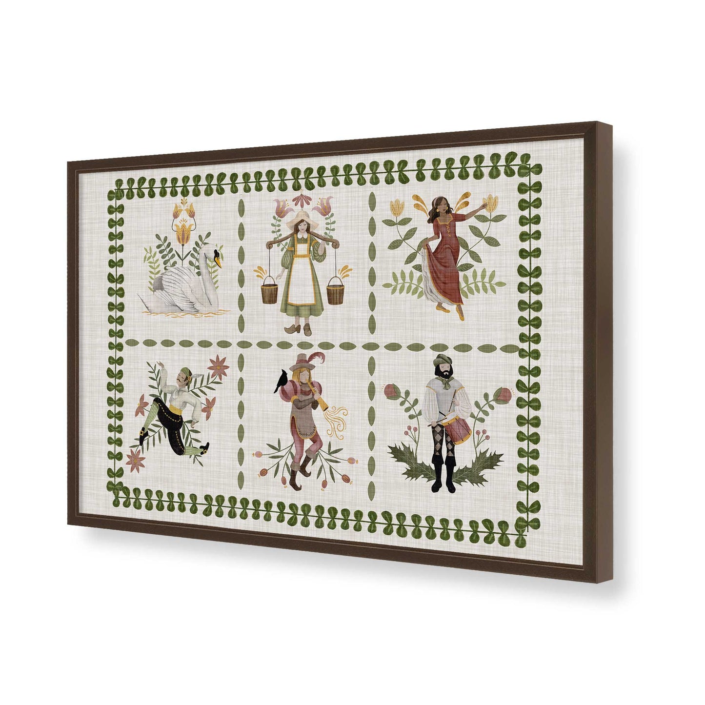 [Color:Belvinder Brown], Picture of art in a Belvinder Brown frame of the corner