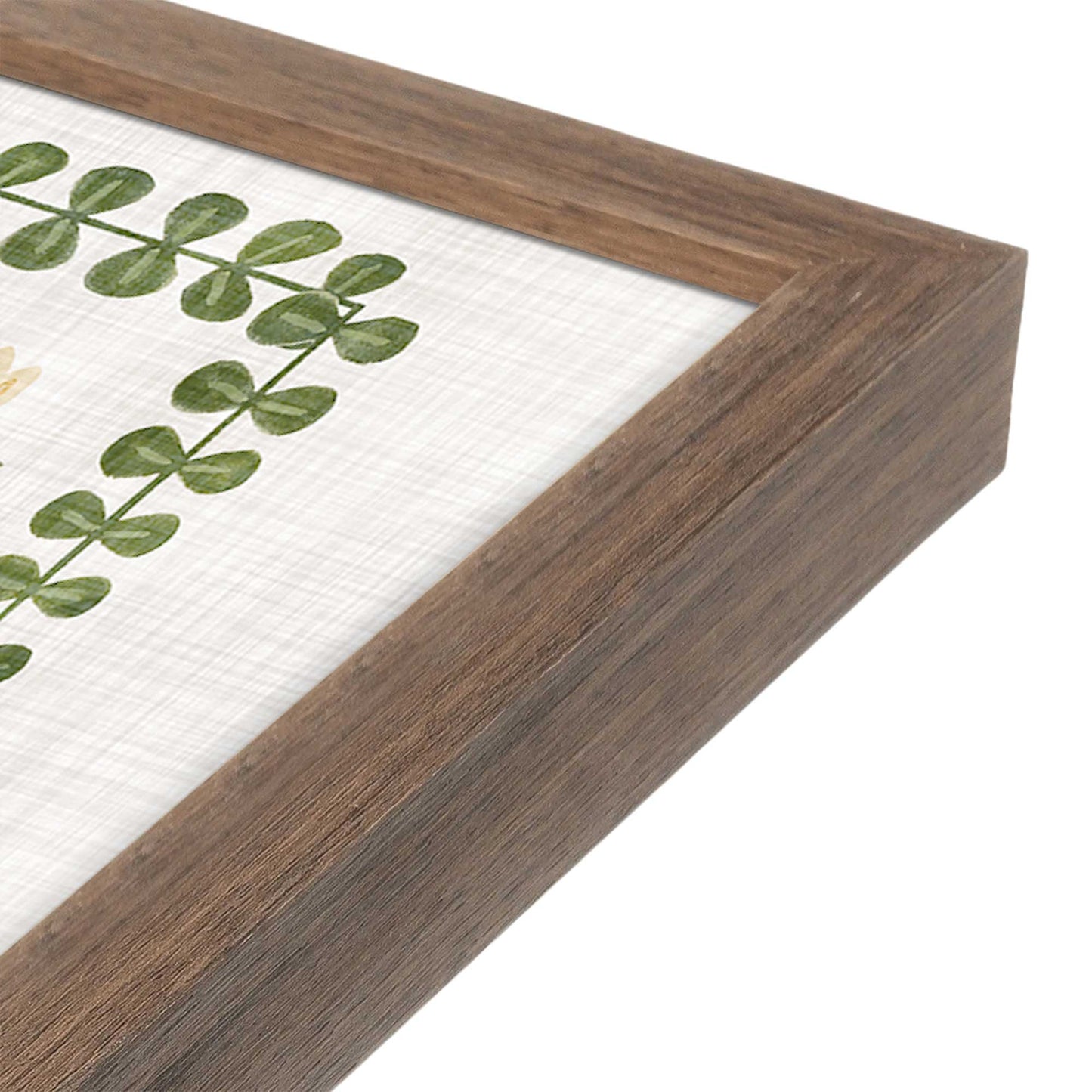 [Color:Walnut], Picture of art in a Walnut frame at an angle