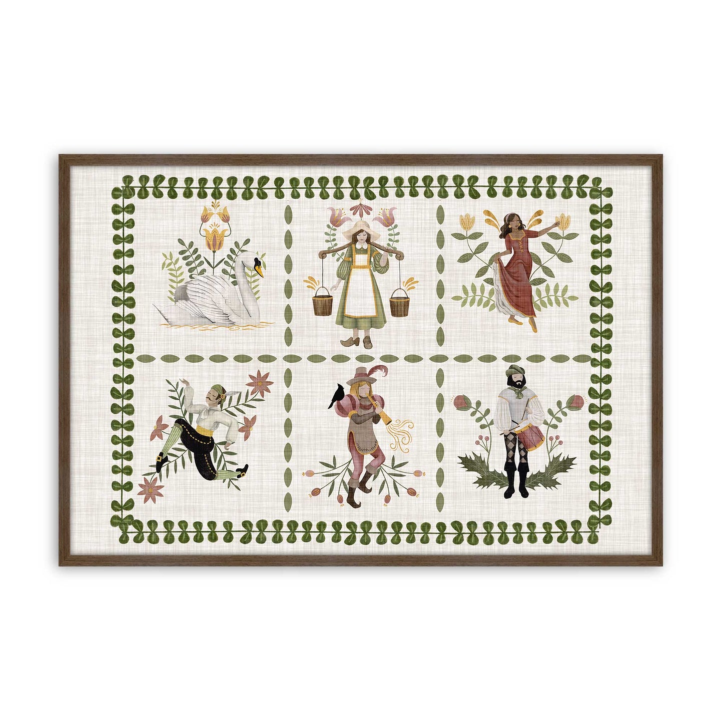 [Color:Walnut], Picture of art in a Walnut frame