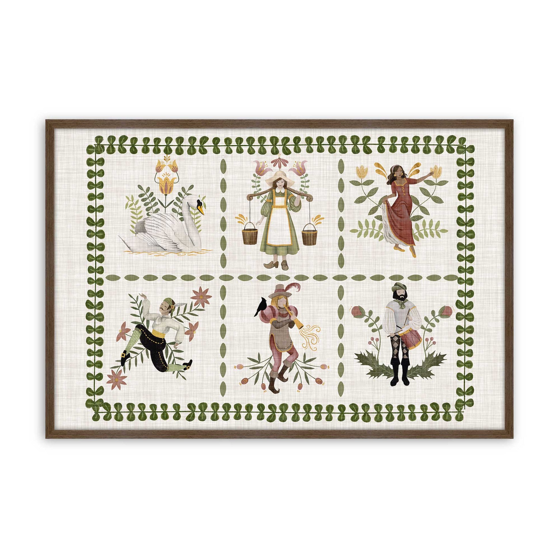 [Color:Walnut], Picture of art in a Walnut frame