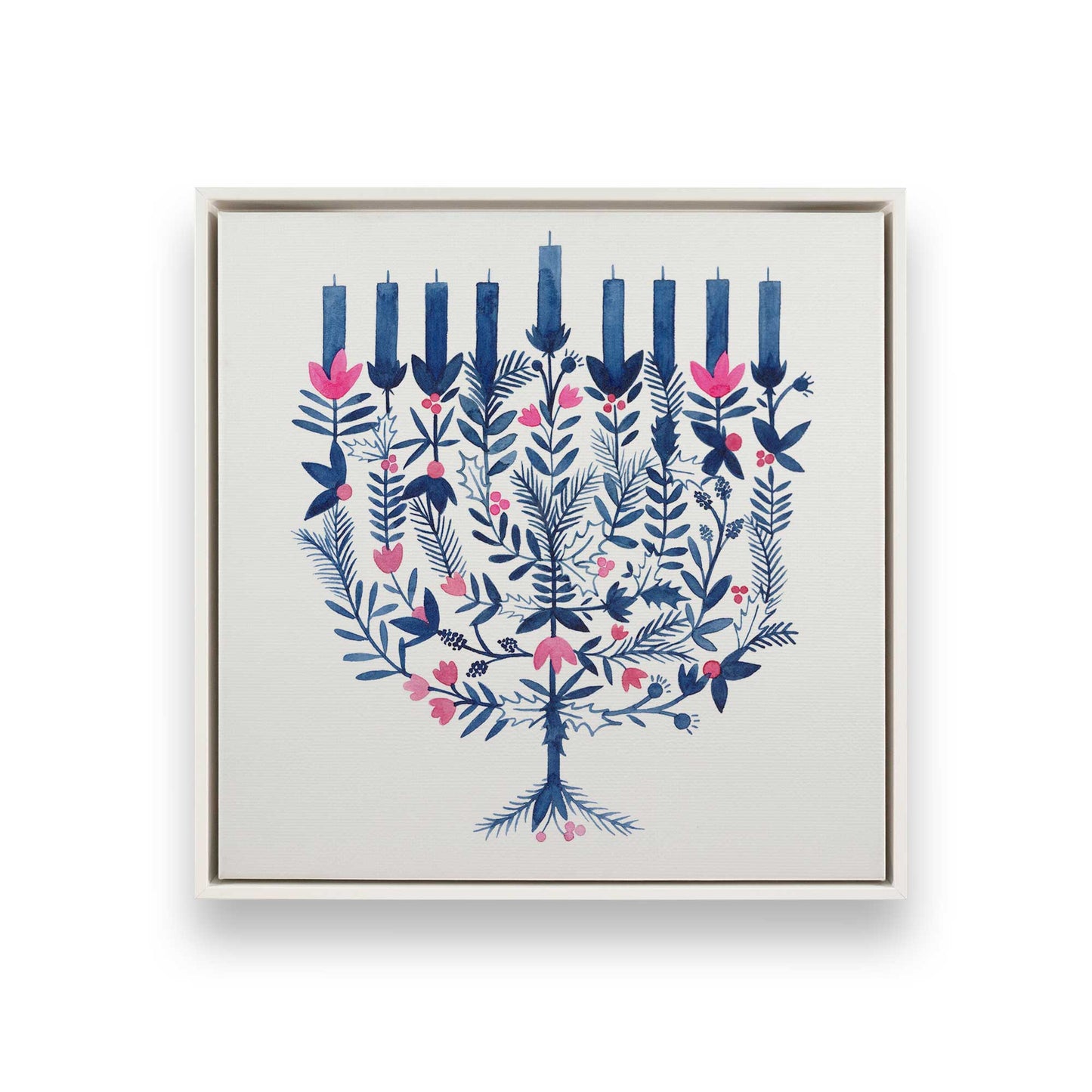 [Color:Opaque White], Picture of art in a White frame