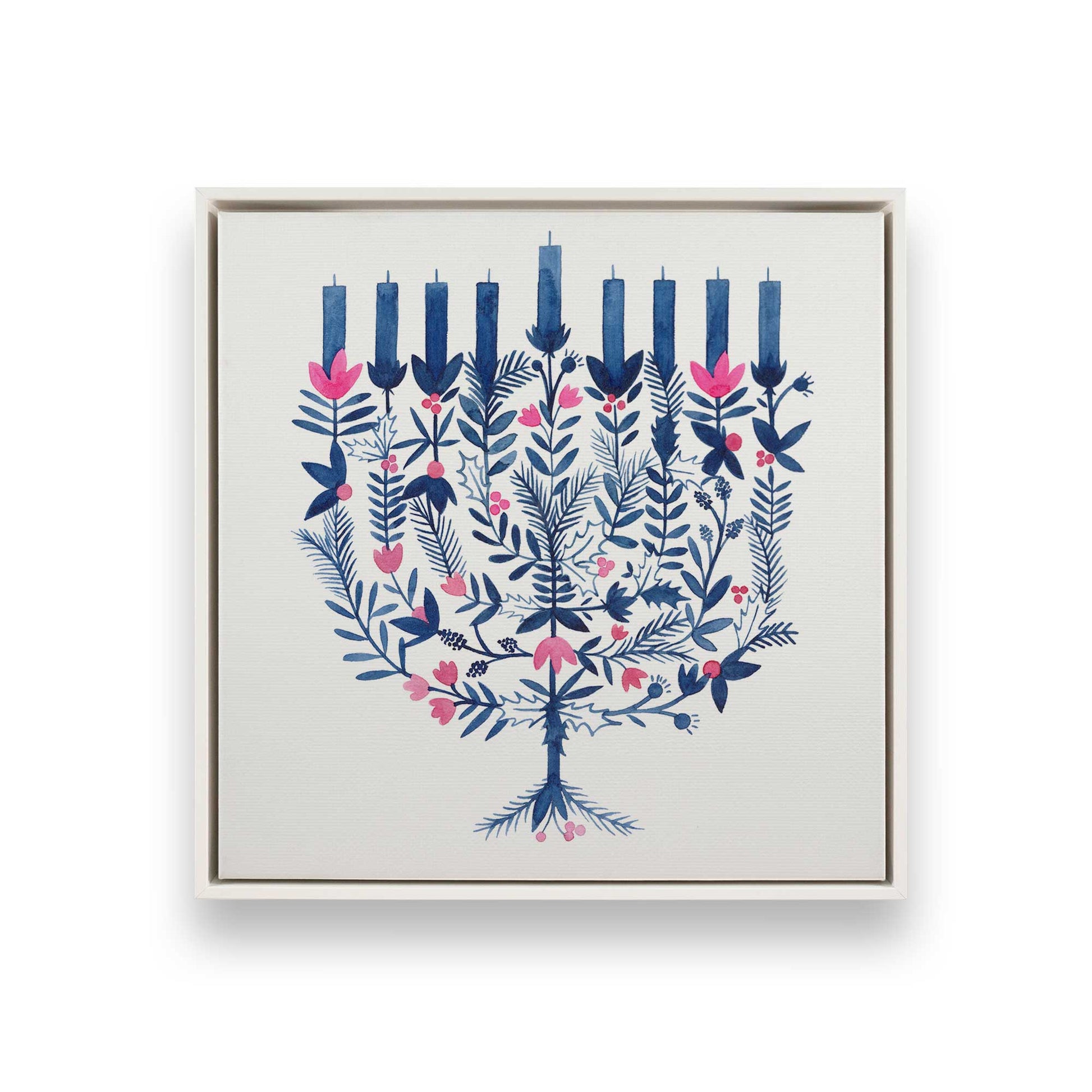 [Color:Opaque White], Picture of art in a White frame