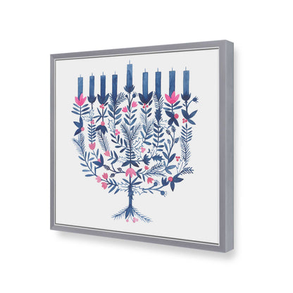 [Color:Polished Chrome], Picture of art in a Polished Chrome frame of the corner