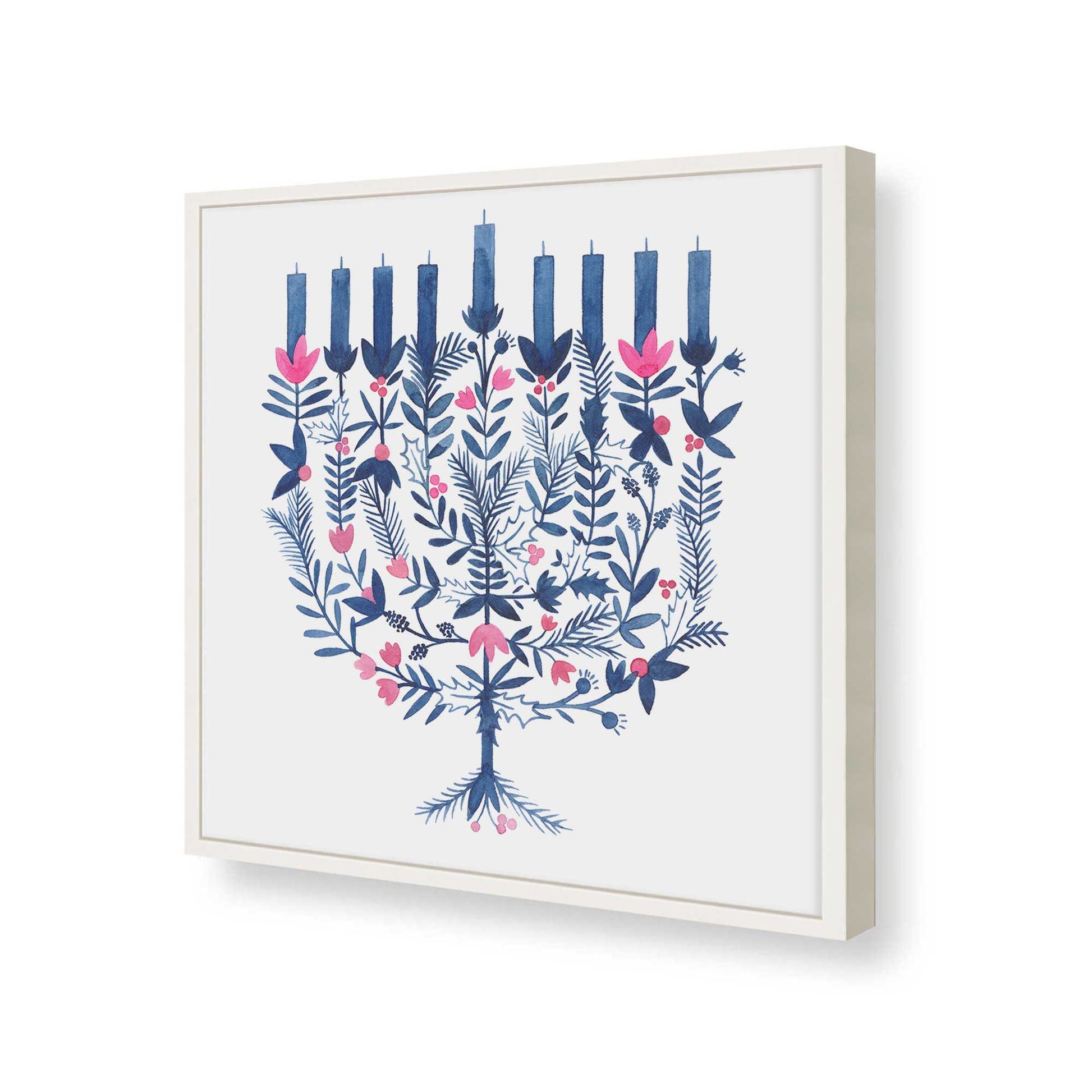 [Color:Opaque White], Picture of art in a Opaque White frame of the corner