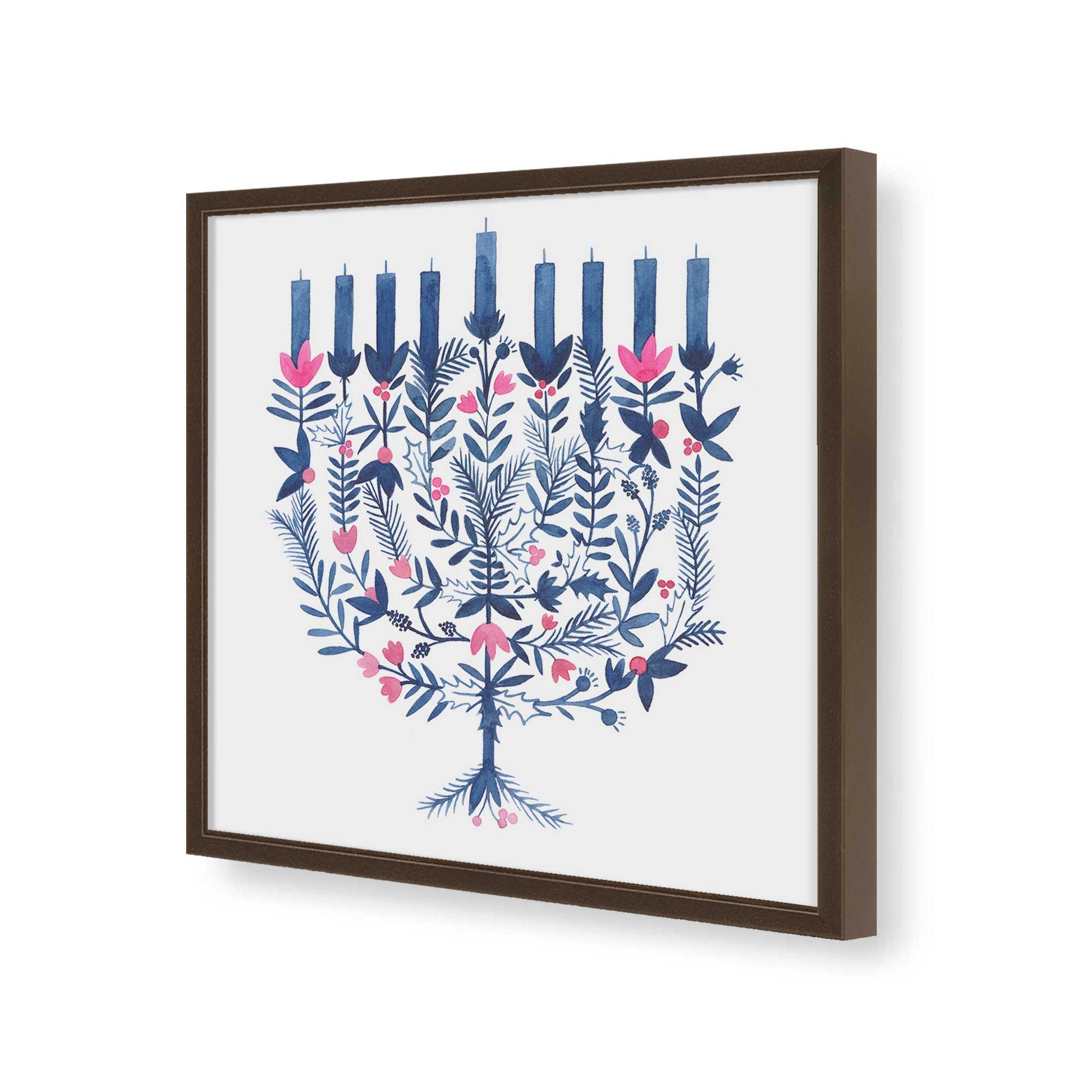 [Color:Espresso], Picture of art in a Espresso frame of the corner