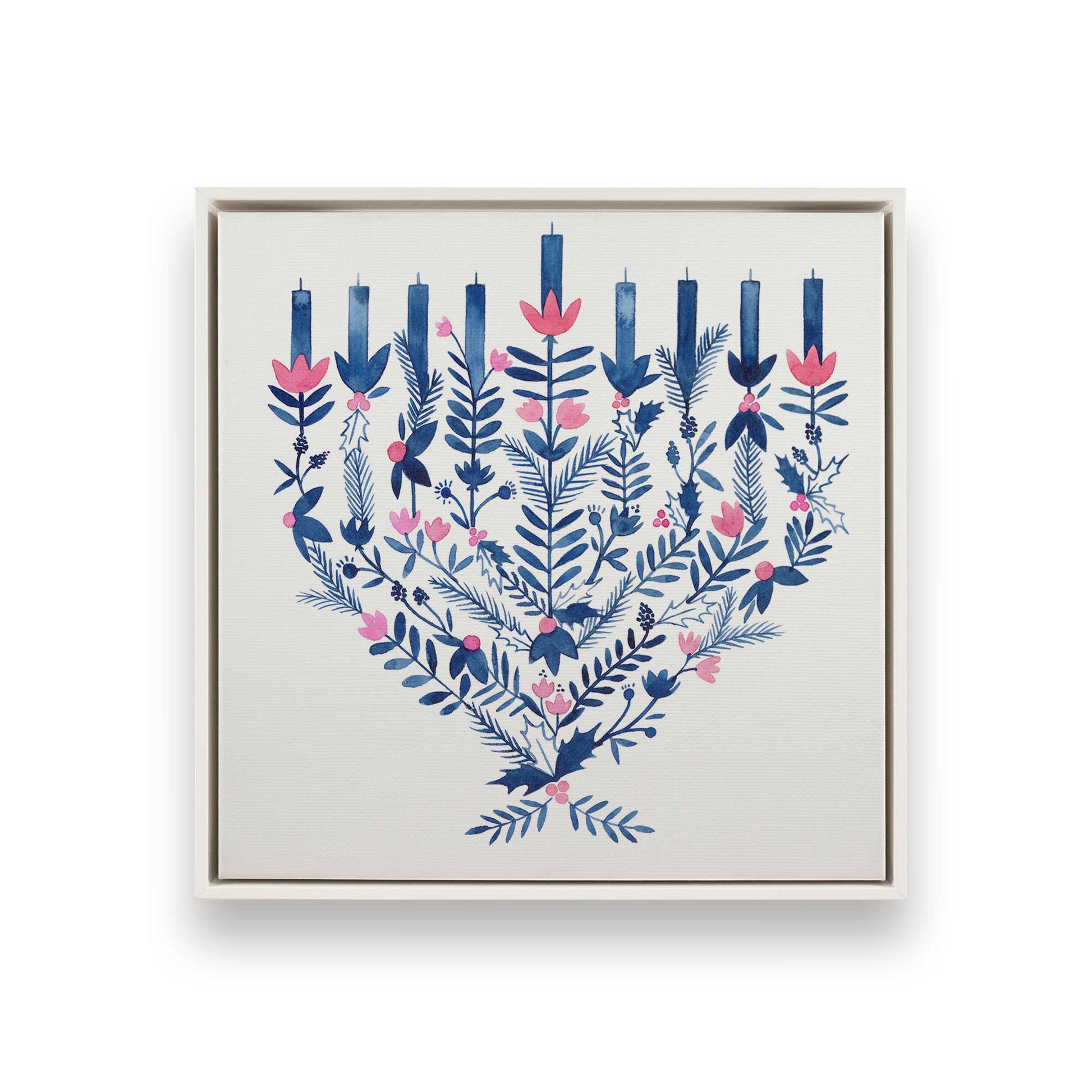 [Color:Opaque White], Picture of art in a White frame