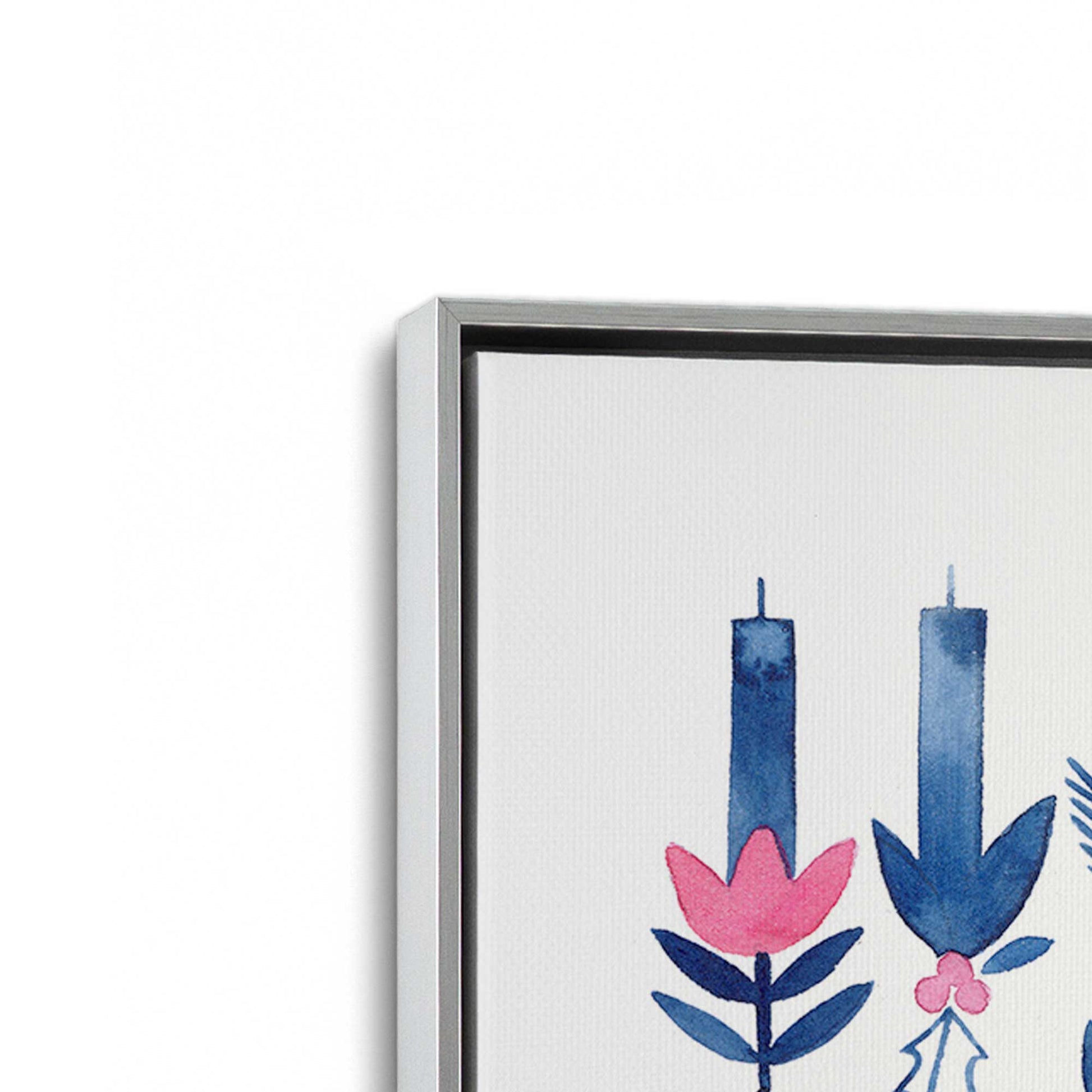 [Color:Polished Chrome], Picture of art in a Polished Chrome frame at an angle