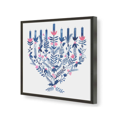 [Color:Satin Black], Picture of art in a Satin Black frame of the corner