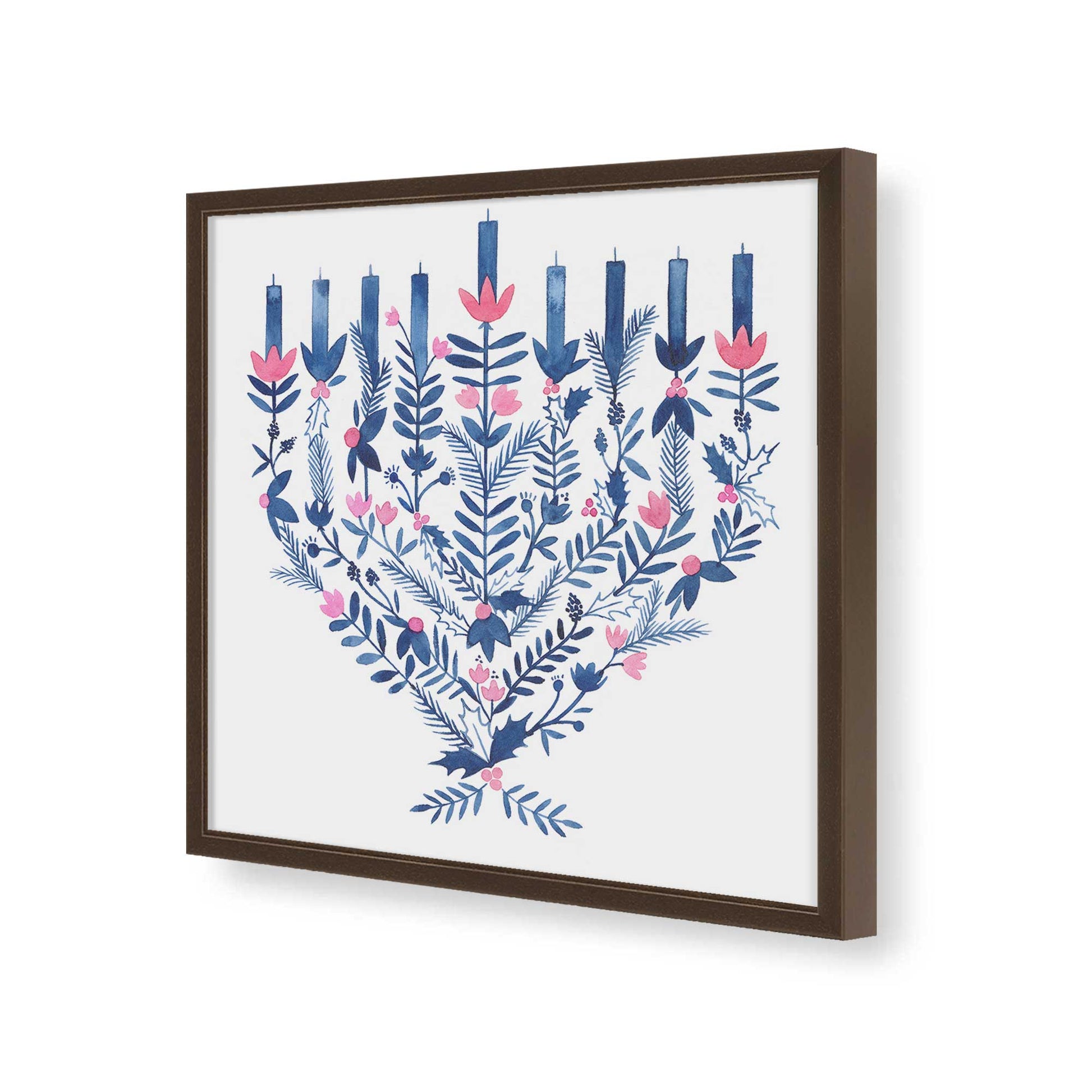 [Color:Espresso], Picture of art in a Espresso frame of the corner