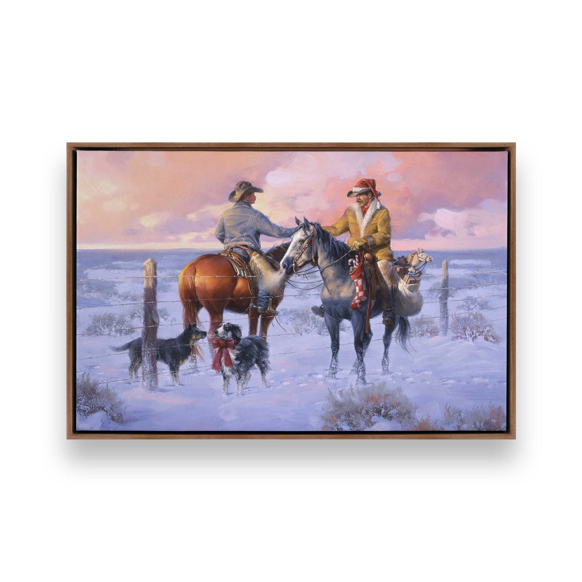 [Color:Walnut], Picture of art in a Walnut frame