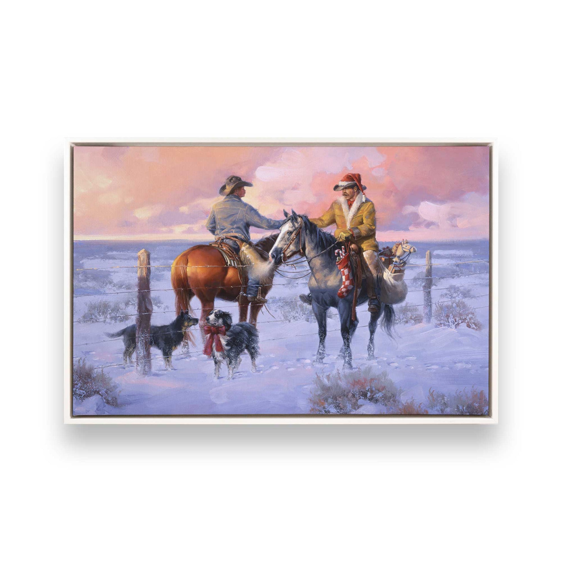 [Color:Opaque White], Picture of art in a White frame