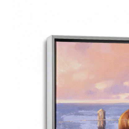 [Color:Polished Chrome], Picture of art in a Polished Chrome frame at an angle