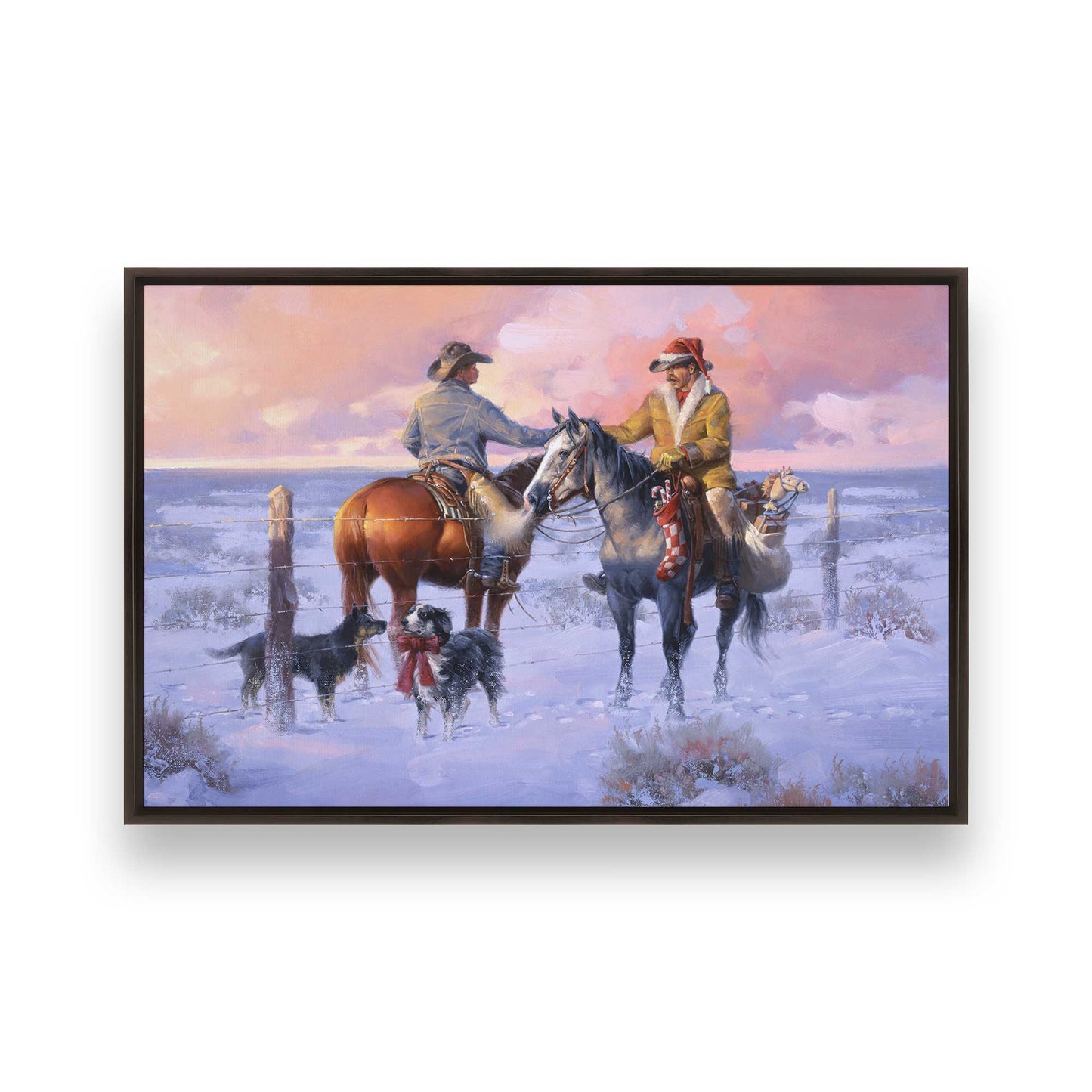 [Color:Espresso], Picture of art in an espresso frame