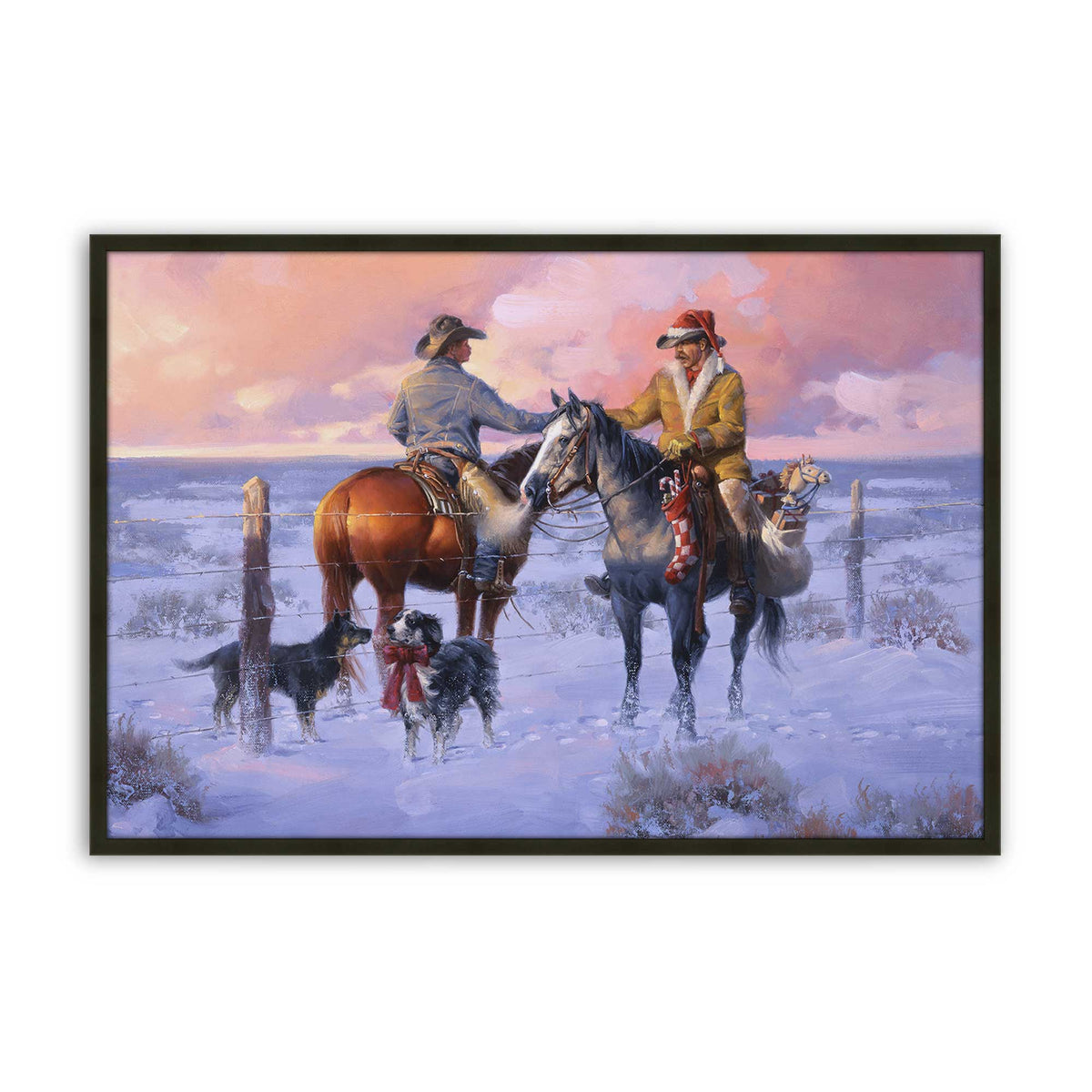 [Color:Satin Black], Picture of art in a Satin Black frame