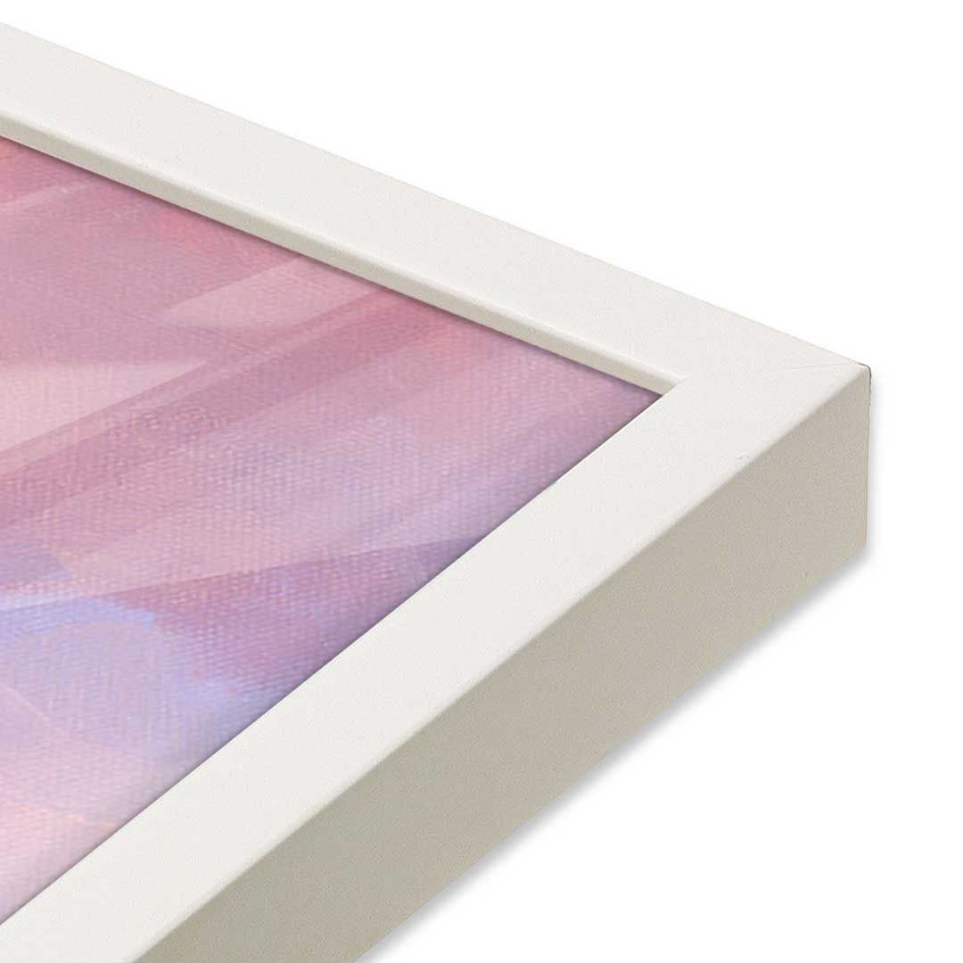 [Color:Opaque White], Picture of art in a Opaque White frame at an angle