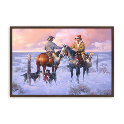 [Color:Belvinder Brown], Picture of art in a Belvinder Brown frame