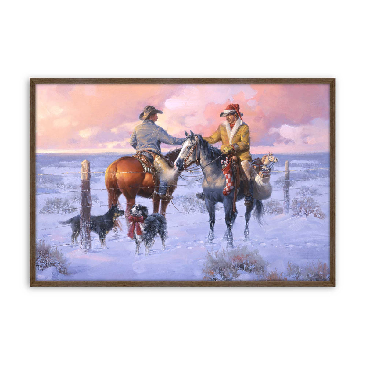 [Color:Walnut], Picture of art in a Walnut frame