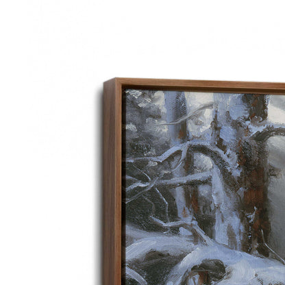 [Color:Walnut], Picture of art in a Walnut frame at an angle