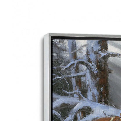 [Color:Polished Chrome], Picture of art in a Polished Chrome frame at an angle