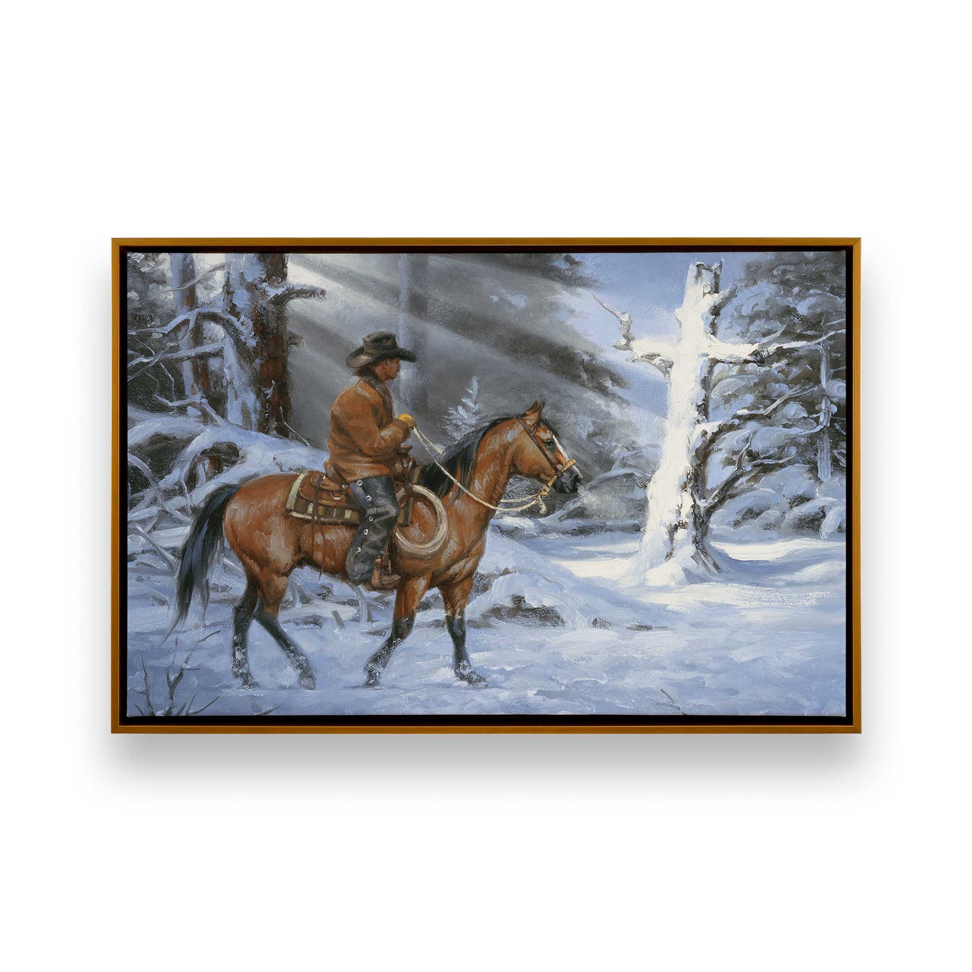 [Color:Polished Gold], Picture of art in a Polished Gold frame