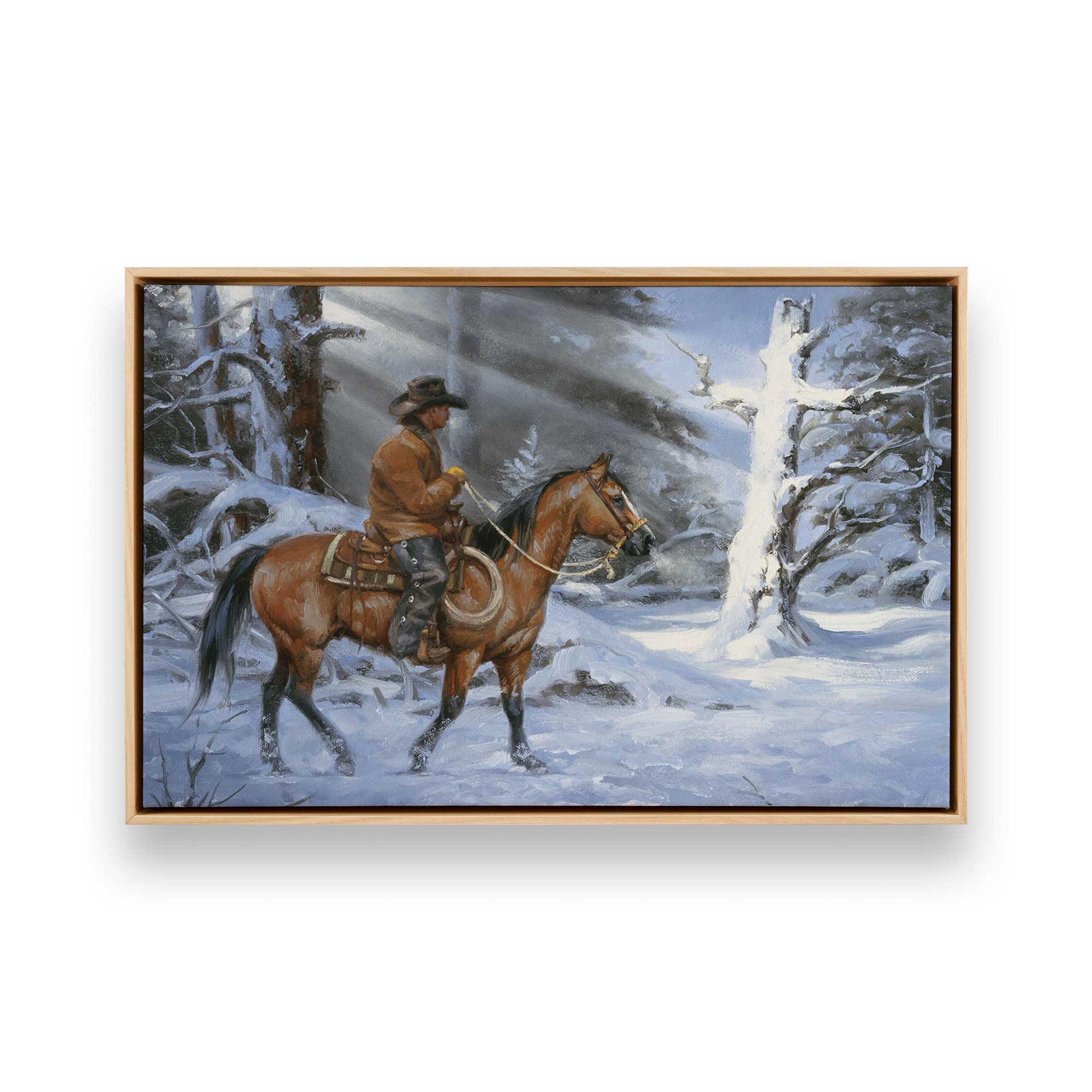 [Color:American Maple], Picture of art in a American Maple frame