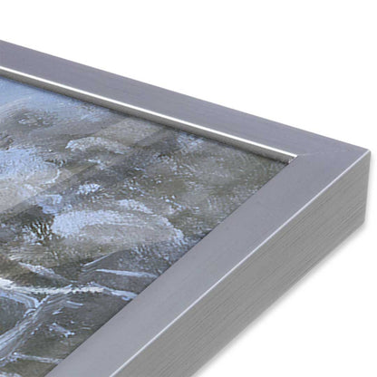 [Color:Polished Chrome], Picture of art in a Polished Chrome frame at an angle