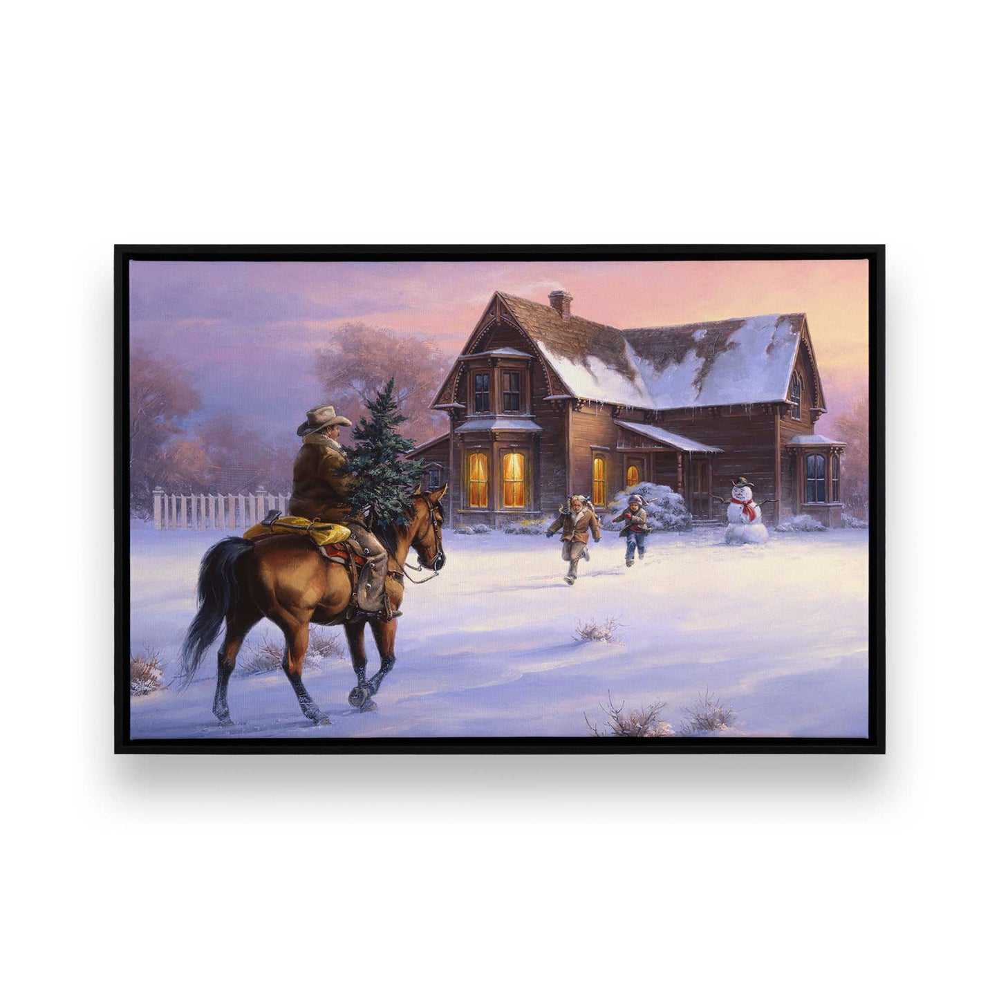 [Color:Satin Black], Picture of art in a Satin Black frame