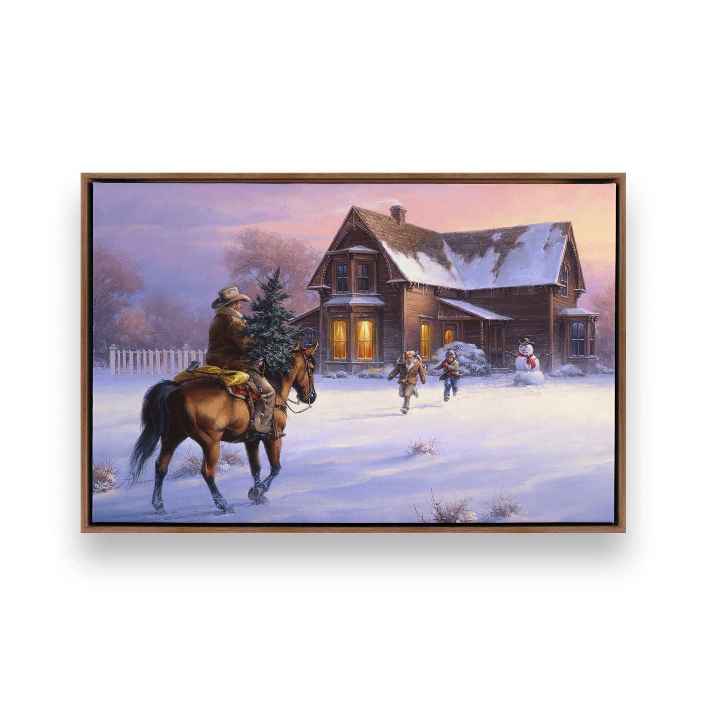 [Color:Walnut], Picture of art in a Walnut frame