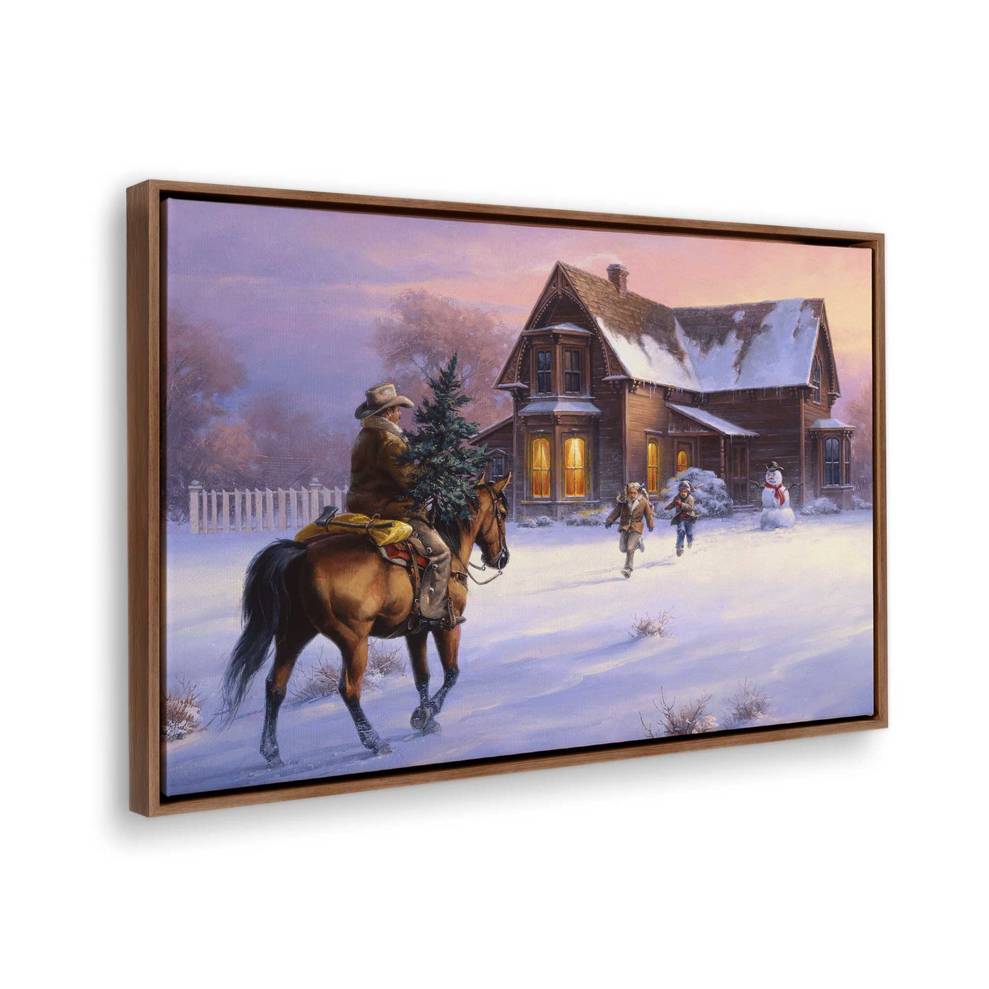 [Color:Walnut], Picture of the corner of the art