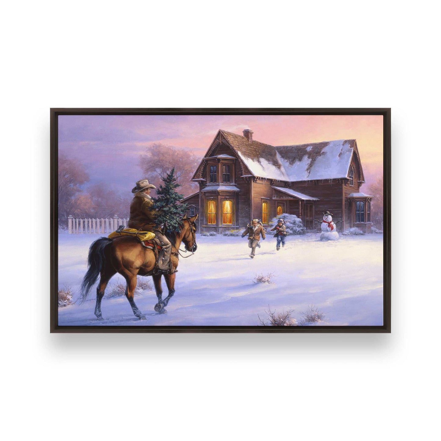 [Color:Espresso], Picture of art in an espresso frame