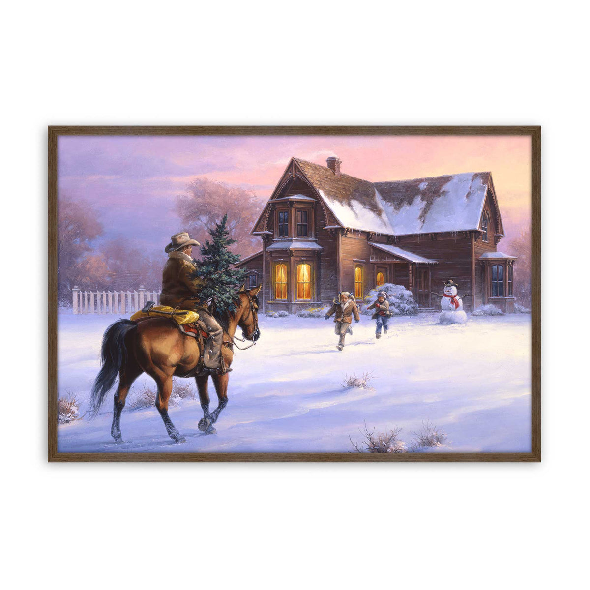 [Color:Walnut], Picture of art in a Walnut frame