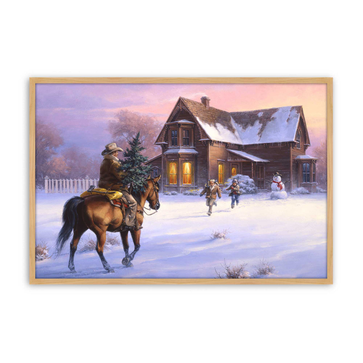 [Color:American Maple], Picture of art in a American Maple frame