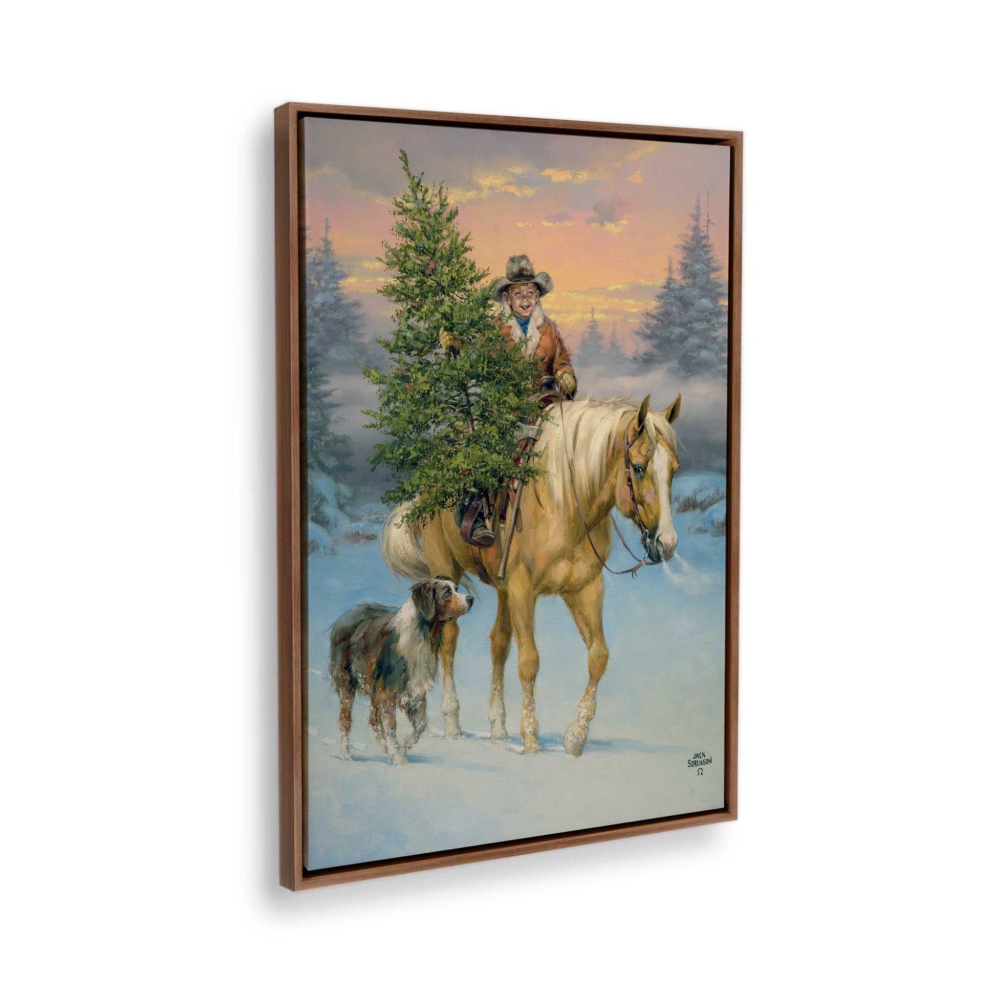 [Color:Walnut], Picture of the corner of the art