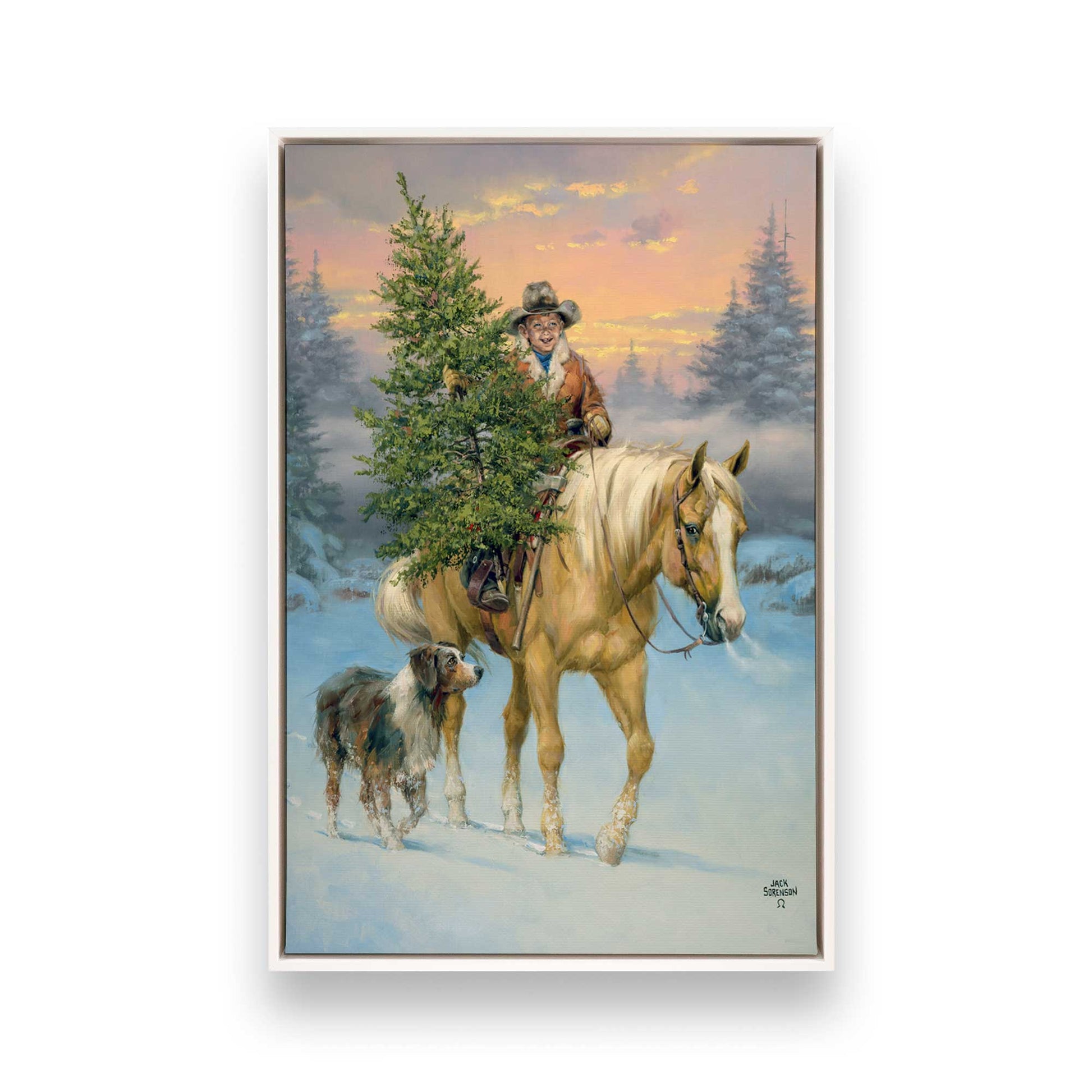 [Color:Opaque White], Picture of art in a White frame