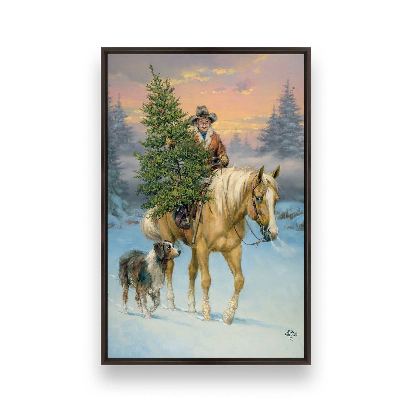 [Color:Espresso], Picture of art in a Espresso frame