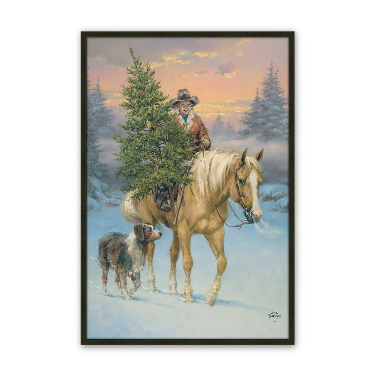 [Color:Satin Black], Picture of art in a Satin Black frame