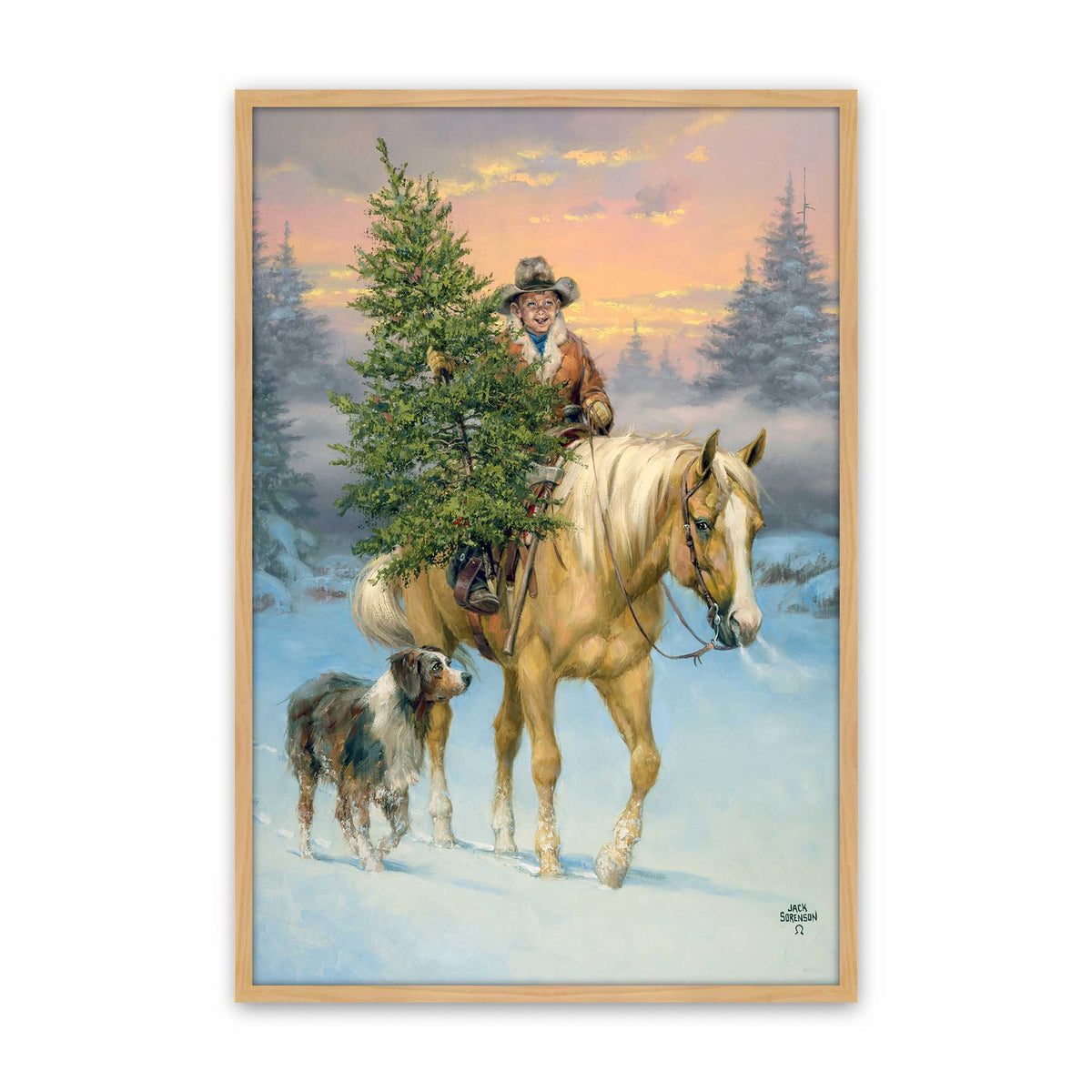 [Color:American Maple], Picture of art in a American Maple frame