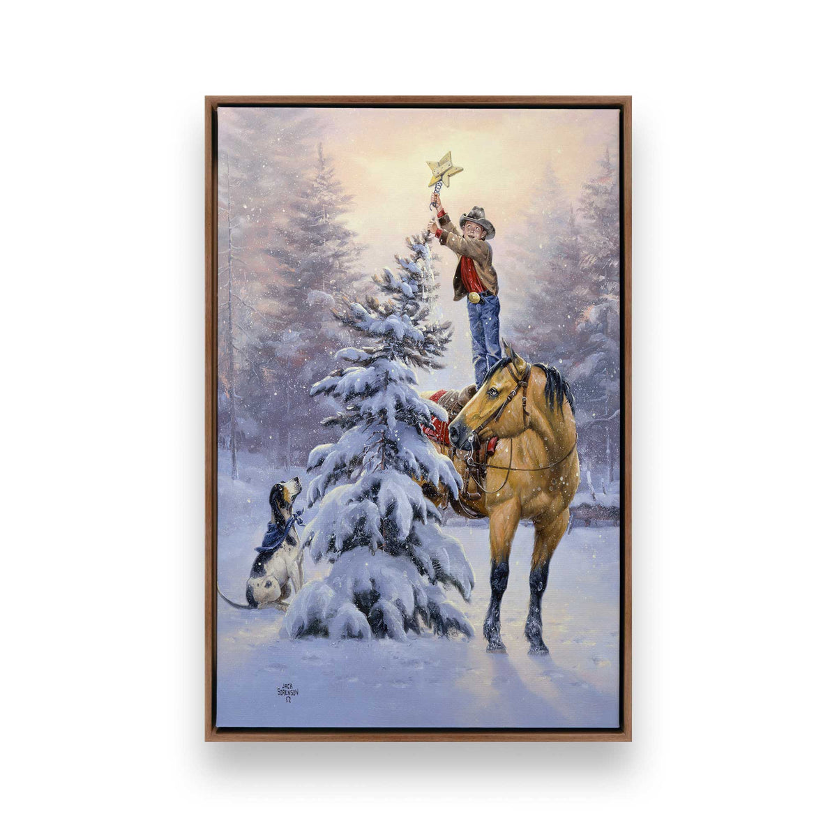 [Color:Walnut], Picture of art in a Walnut frame